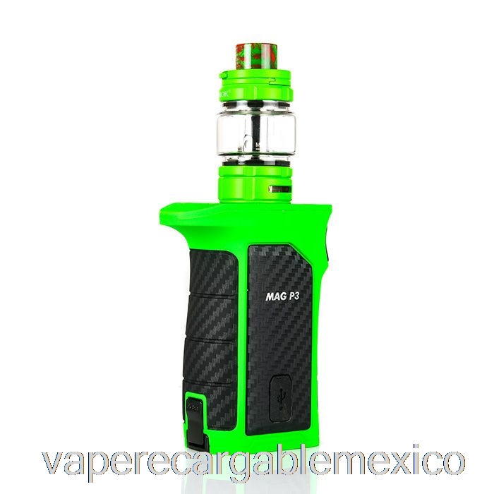Vape Recargable Smok Mag P3 230w & Tfv16 Kit De Inicio Verde / Negro